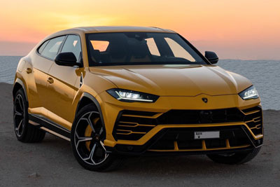 Gold Lamborghini Rental Dubai