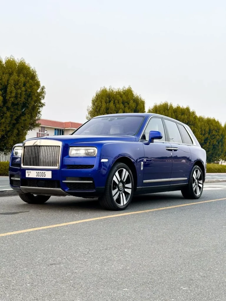 Rent Rolls-Royce Cullinan Blue Dubai