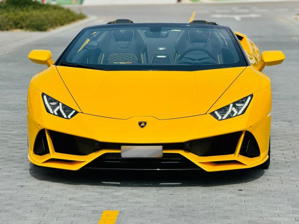 Lamborghini Huracan Evo Spyder Yellow