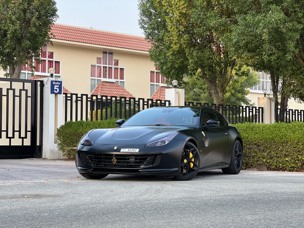 Rent Ferrari Gtc4 Lussot Black in Dubai