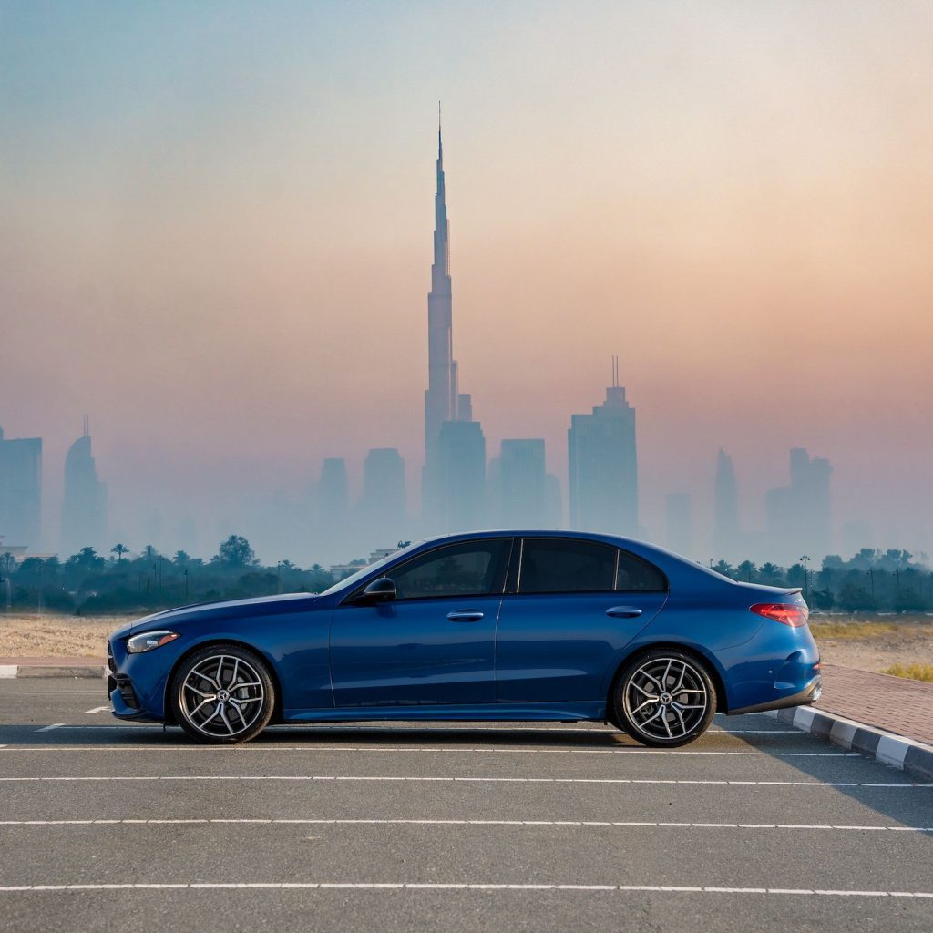 Rent Mercedes C300 AMG Line in Dubai